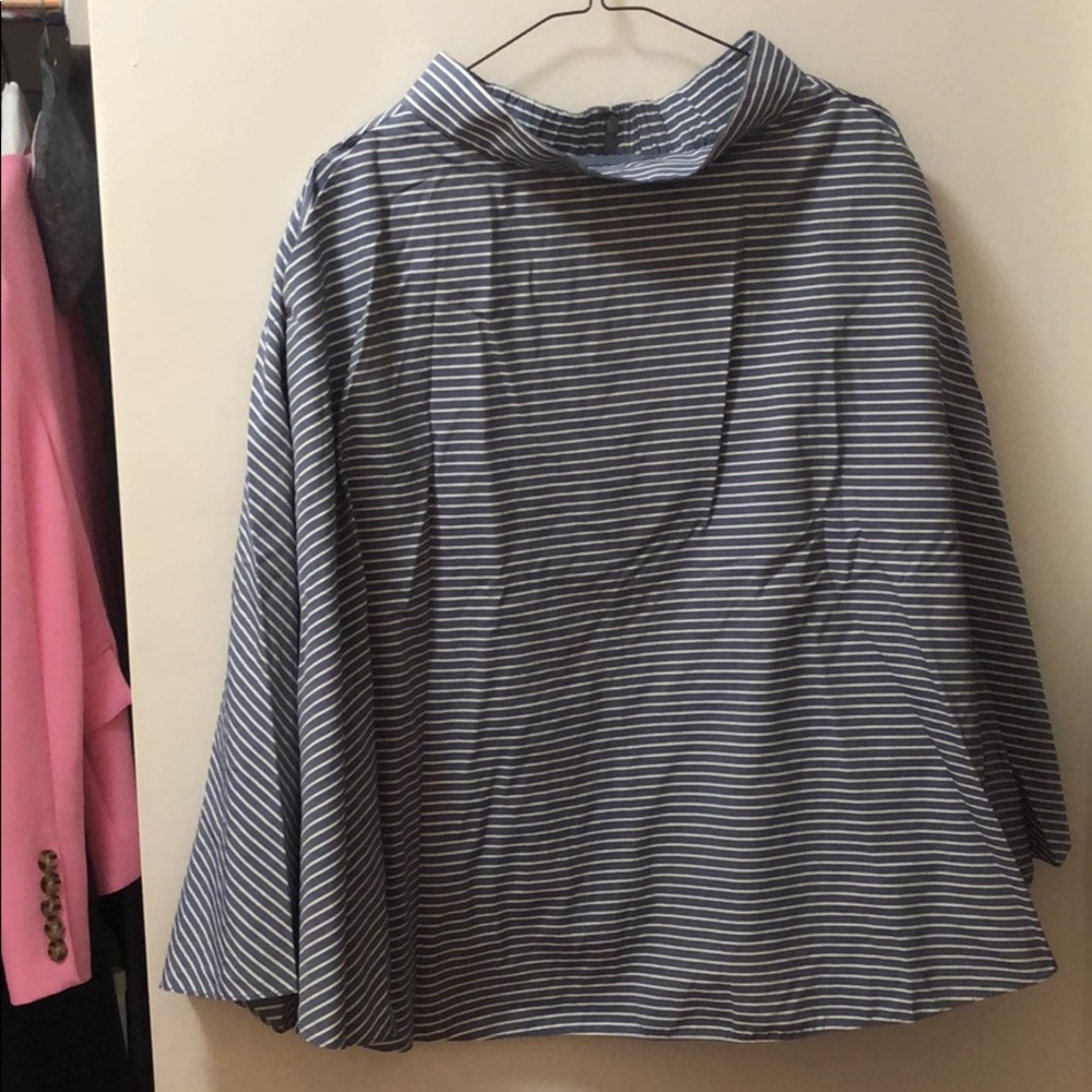 Uniqlo midi strip skirt